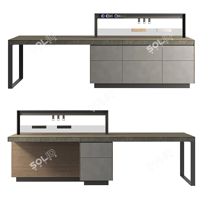 Italian Genius Loci Kitchen Island 3D model image 10