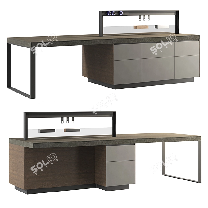 Italian Genius Loci Kitchen Island 3D model image 11