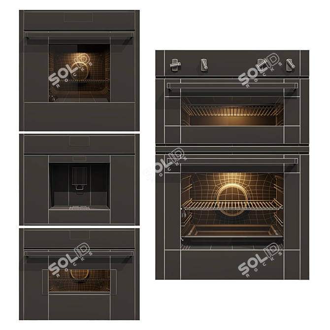 Neff Appliances: Stylish & Efficient Cooking Collection 3D model image 4