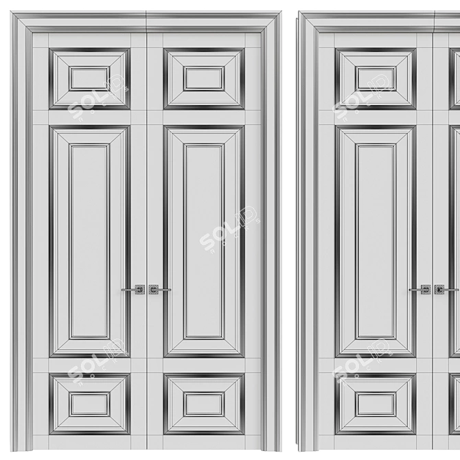  Interior Door: Sleek Design 3D model image 2