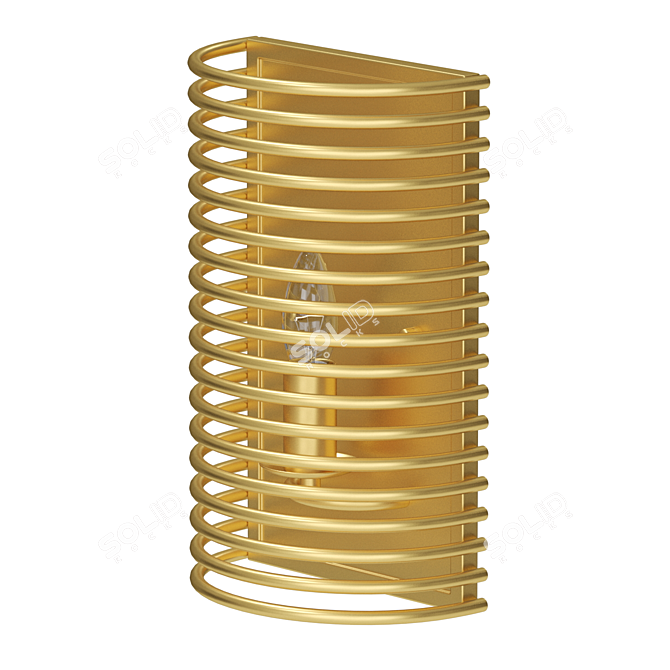 Art Deco Glass Wall Lamp 3D model image 3