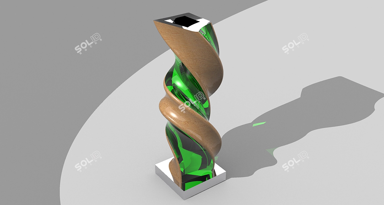 Modern Ceramic Vase 3D model image 1