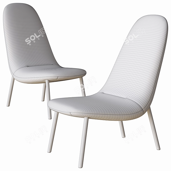Elegant Leafo Armchair: Arflex Beauty 3D model image 3