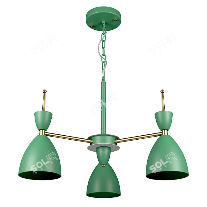 Title: Modern Kids Pendant Chandelier - Gemma 3D model image 2