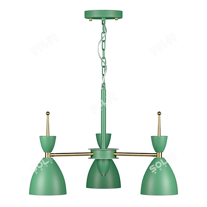 Title: Modern Kids Pendant Chandelier - Gemma 3D model image 3