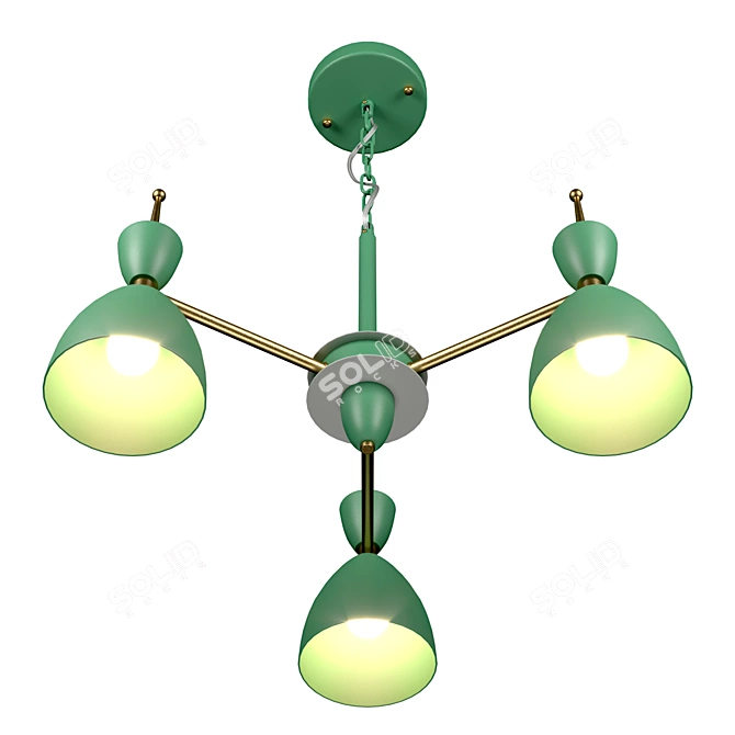 Title: Modern Kids Pendant Chandelier - Gemma 3D model image 4