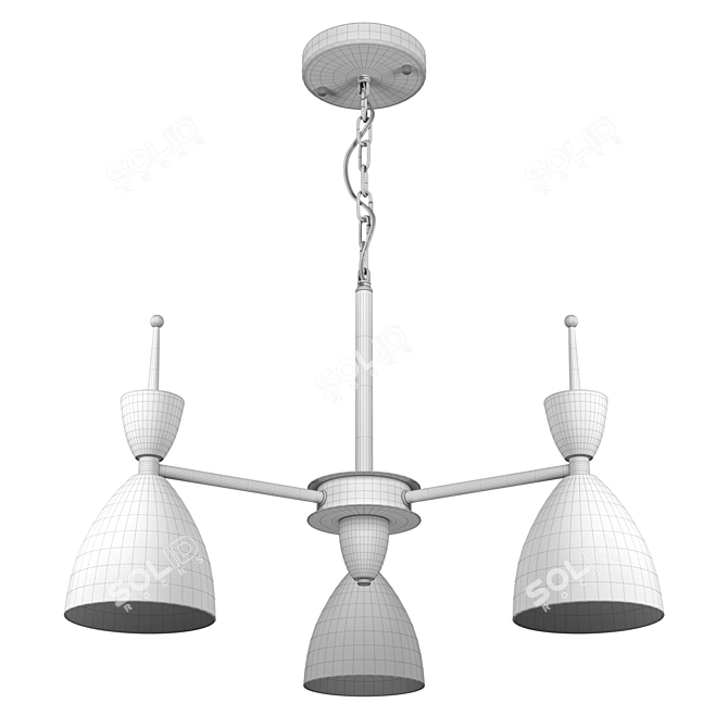 Title: Modern Kids Pendant Chandelier - Gemma 3D model image 6