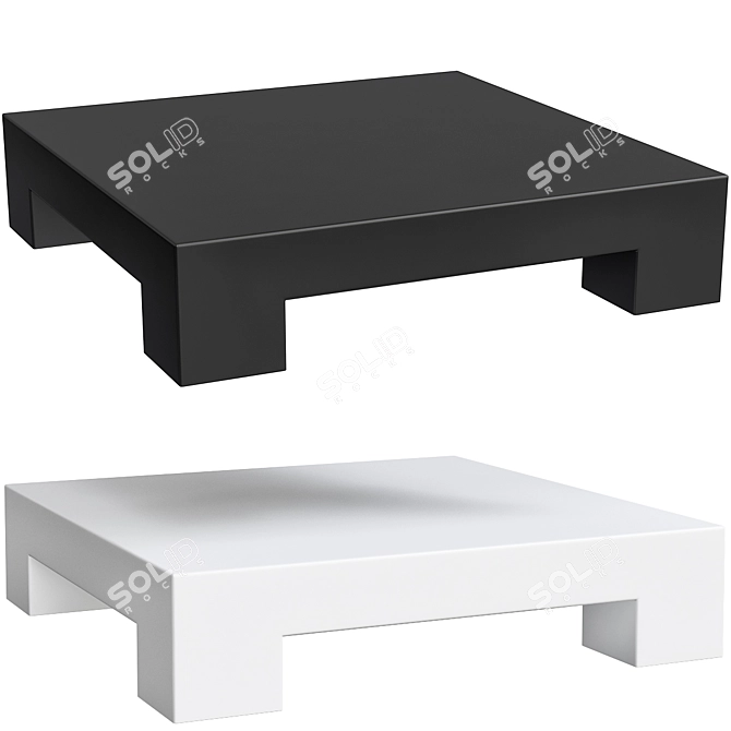 Minimalist Coffee Table: Sumo 2 Meridiani 3D model image 1