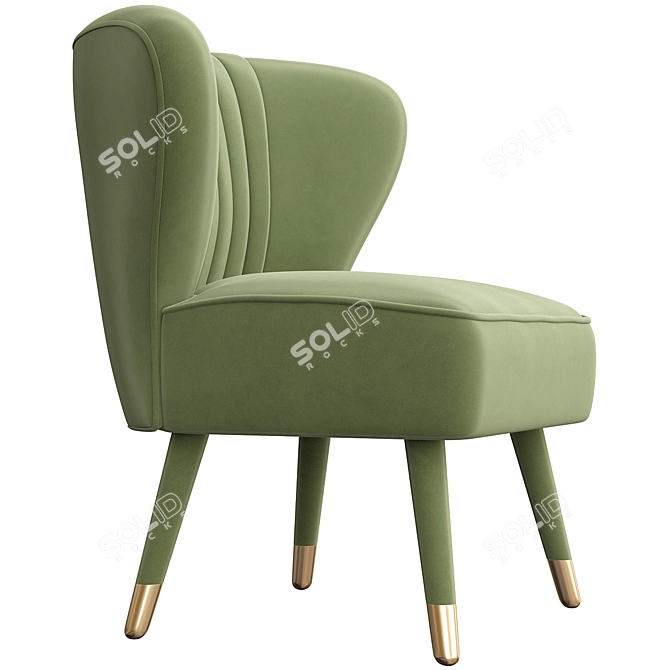 Contemporary Munna Babe Armchair 3D model image 5