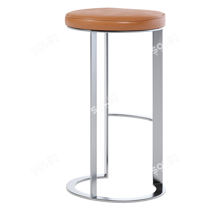 Misha Metal Bar Stool: Sleek and Stylish Seating Solution 3D model image 4