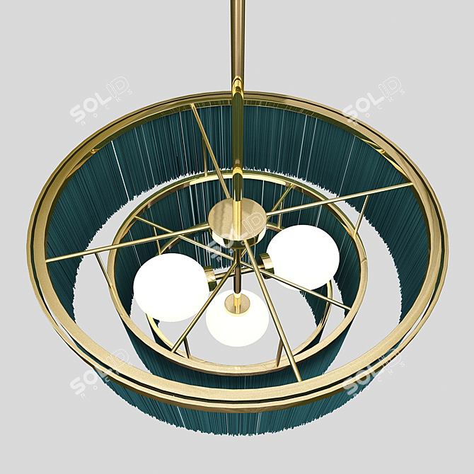 Elegant Crystal Chandelier: Liza 3D model image 2