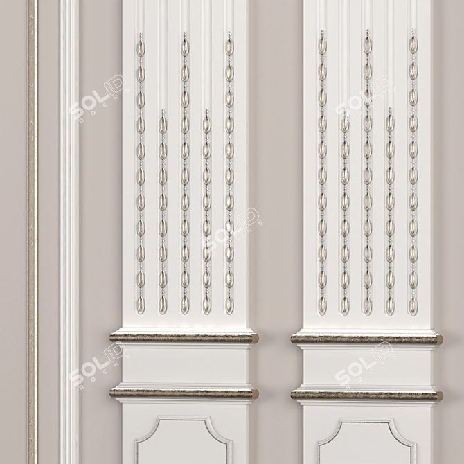 Timeless Elegance: Classical Wall Decor 3D model image 4