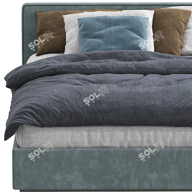 Modern Italian Bed - Pianca Beta 3D model image 5