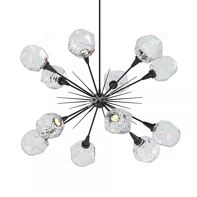 Gem Sputnik LED Chandelier 3D model image 1