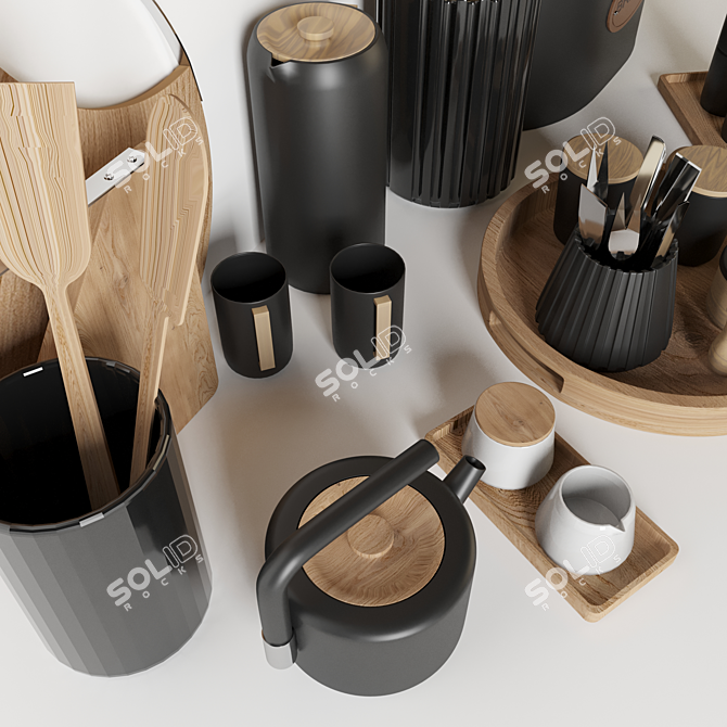 Sleek Kitchen Accents: 3dsmax & fbx2018 3D model image 4