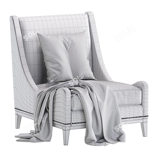 TIVOLI Cazarina Armchair - Timeless Elegance 3D model image 7