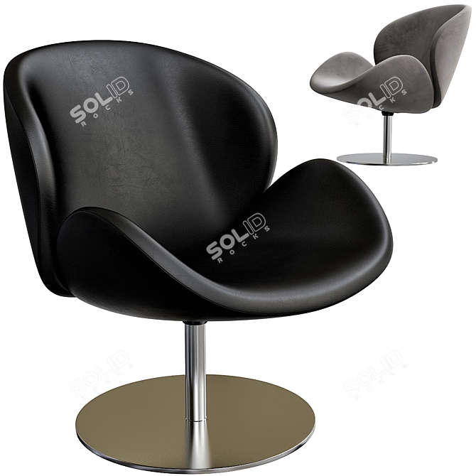 BoConcept Ogi: Modern Design Armchair 3D model image 1