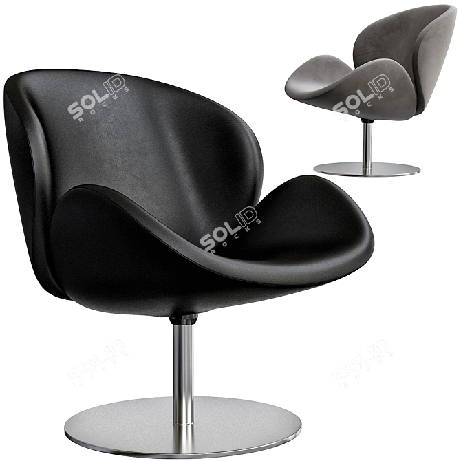 BoConcept Ogi: Modern Design Armchair 3D model image 3