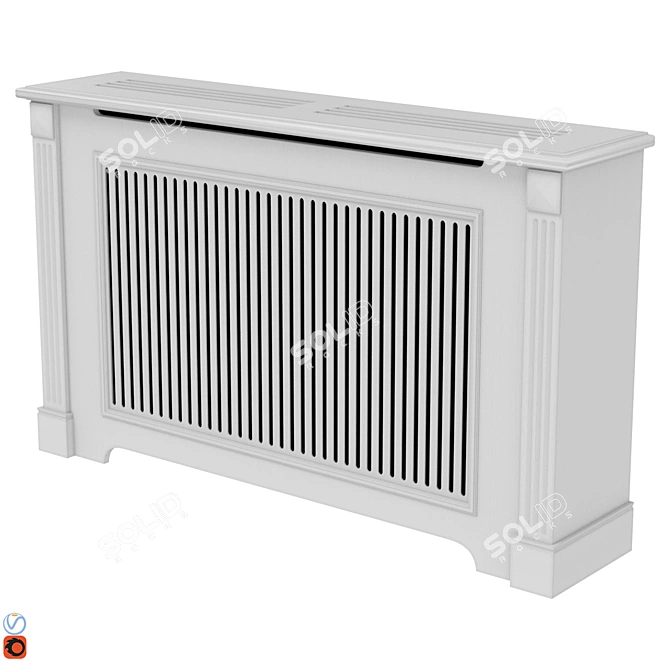 Elegant Radiator Screen Collection 3D model image 2