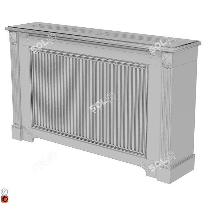 Elegant Radiator Screen Collection 3D model image 3