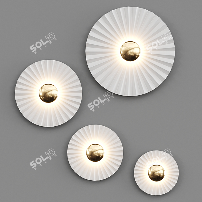 Lilit LED Wall Lamp: Stylish Lighting Solution 3D model image 1