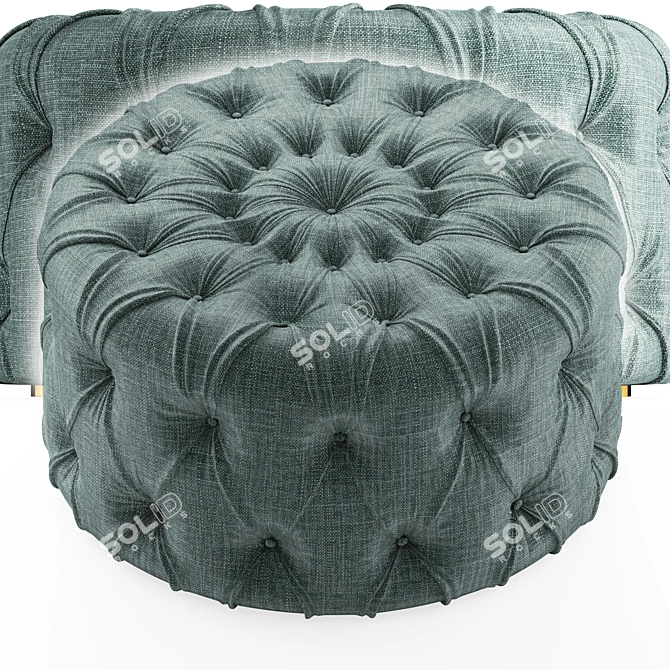 Luxe Italian New KAP Pouf 3D model image 11