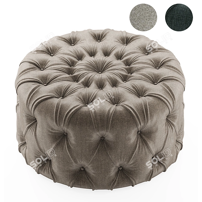 Luxe Italian New KAP Pouf 3D model image 3