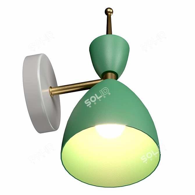 Gemma 3785/1W Modern Wall Lamp 3D model image 4