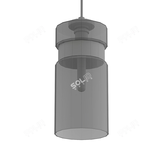 Sleek Alloy Pendant 3D model image 2