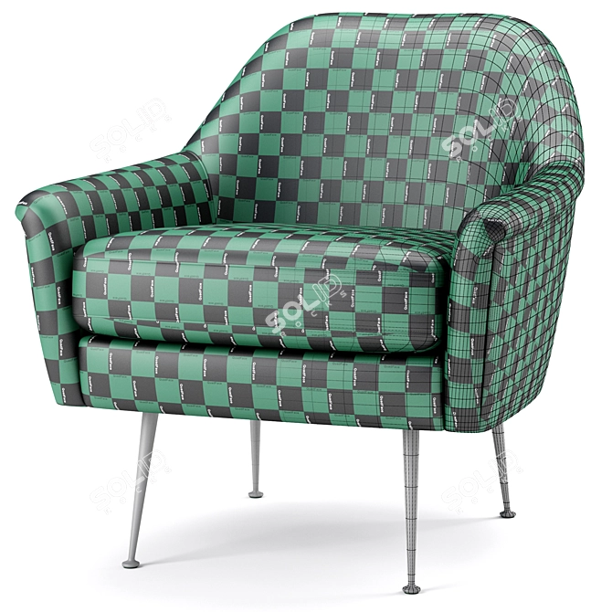 Phoebe Chair: Stylish and Comfortable 3D model image 5