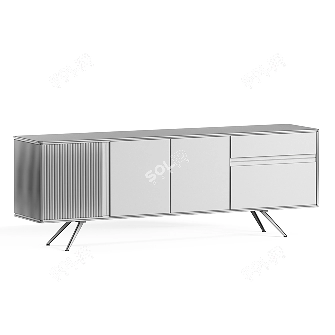 Modern Rustic Beretta Sideboard 3D model image 4