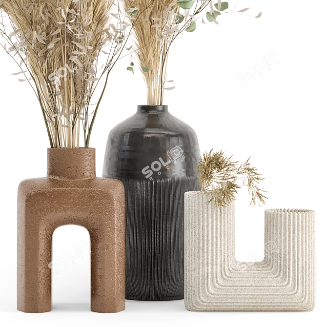 Pampas Plantset: Dried Beauty 3D model image 3