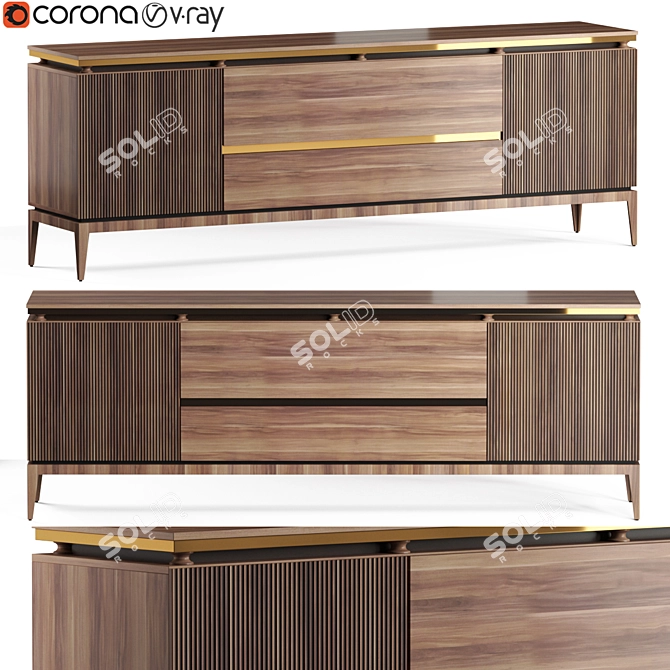 Elegant Mia Sideboard by Yolliving 3D model image 1
