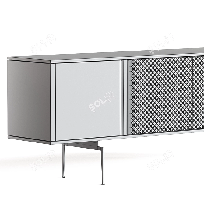 Modern Vesta Sideboard: Stylish Storage Solution 3D model image 3