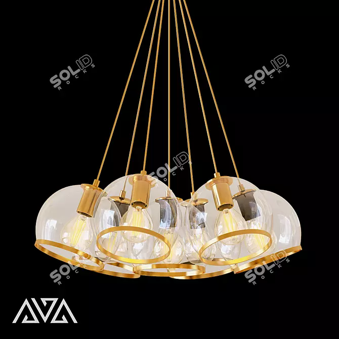 Nuazen: Stylish Design Lamps 3D model image 1