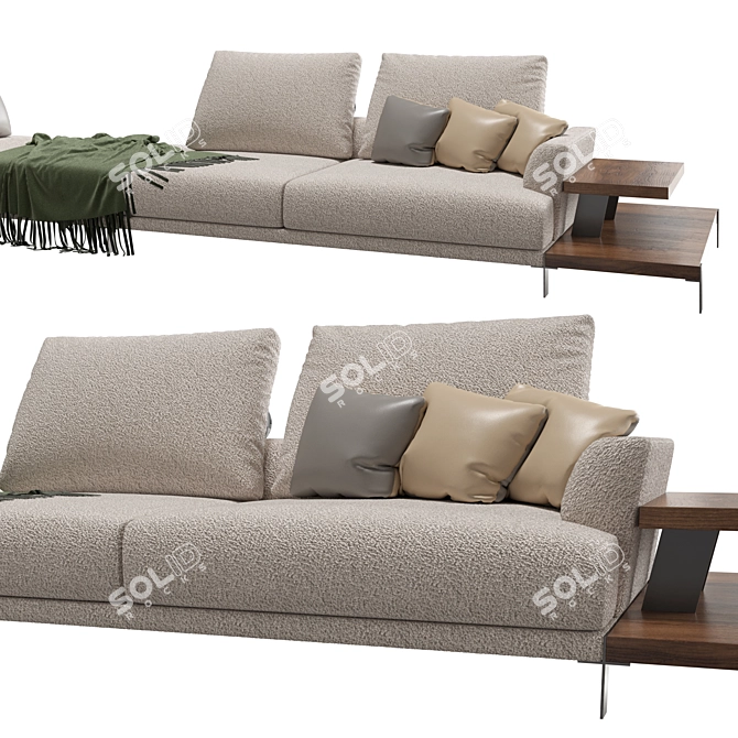 Modern Jazz Lounge Sofa 3D model image 2