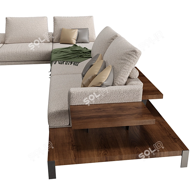 Modern Jazz Lounge Sofa 3D model image 4