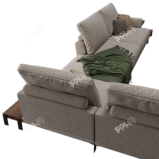 Modern Jazz Lounge Sofa 3D model image 6