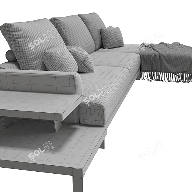 Modern Jazz Lounge Sofa 3D model image 7