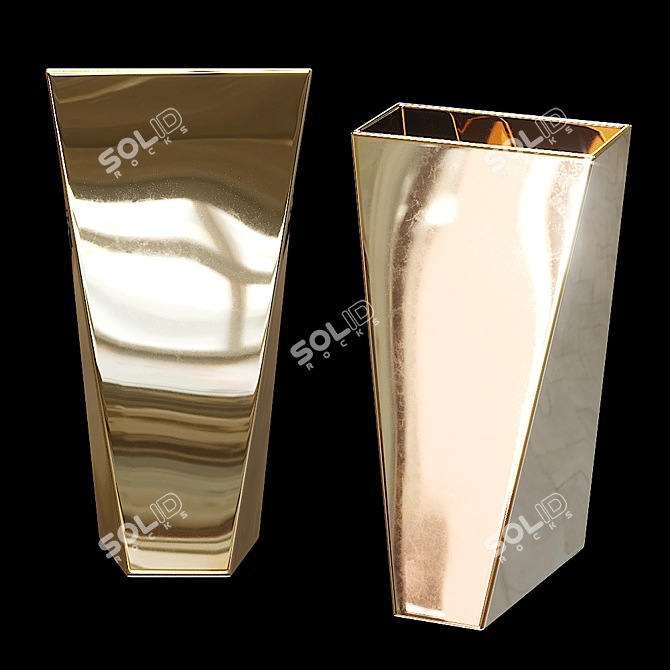 Title: Art Deco 24 Handle - Elegant Studio Lighting 3D model image 2