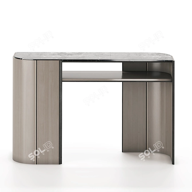 Frato Okayama Console: Elegant and Functional 3D model image 1