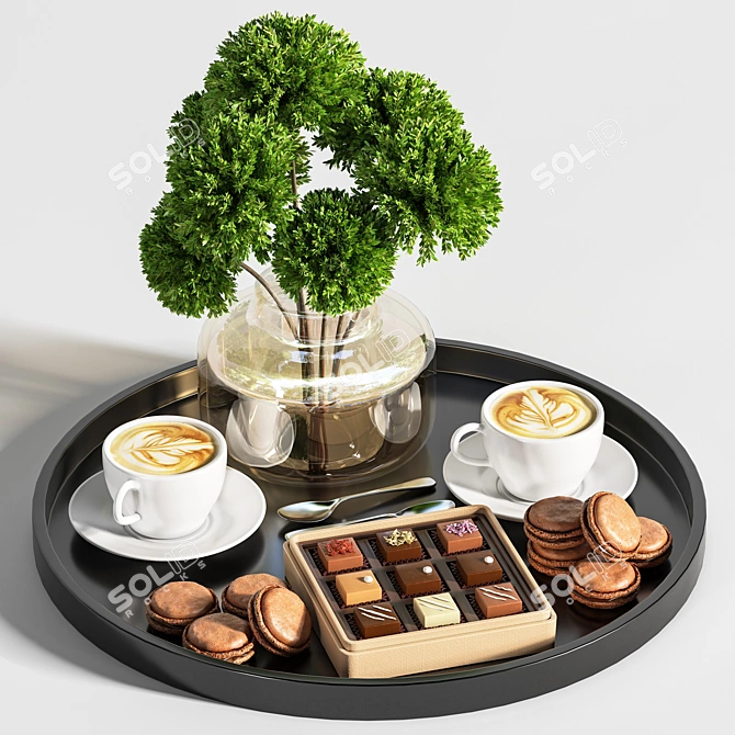 Elegant Decor Set - 10 3D model image 1