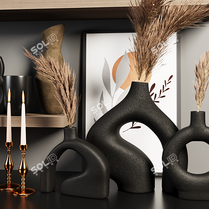 Elegant Decor Set: 3D Max & Obj Compatible 3D model image 3