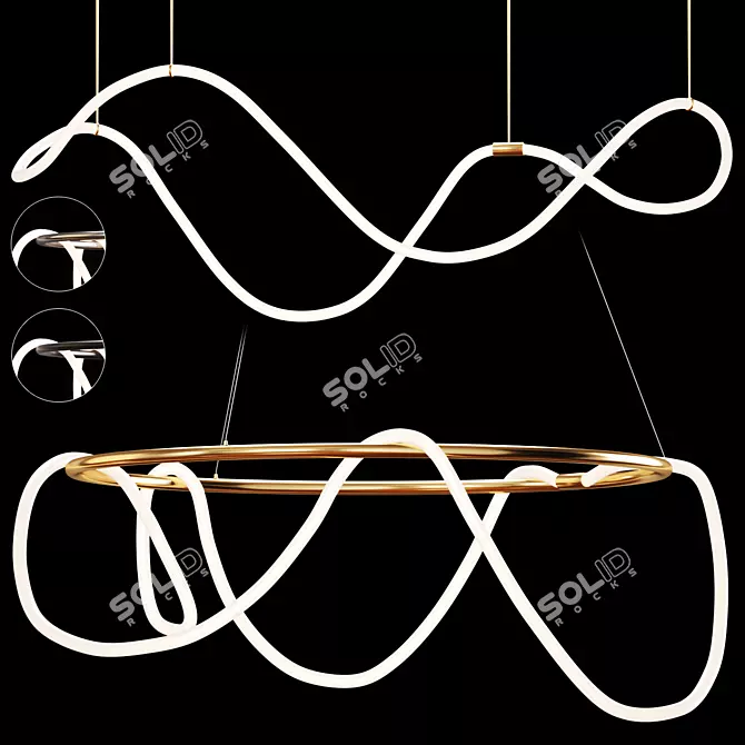 Scandinavian Pendant Lights: Stylish and Versatile 3D model image 1