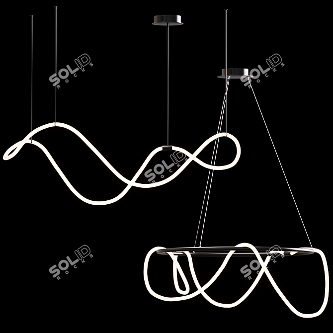 Scandinavian Pendant Lights: Stylish and Versatile 3D model image 3