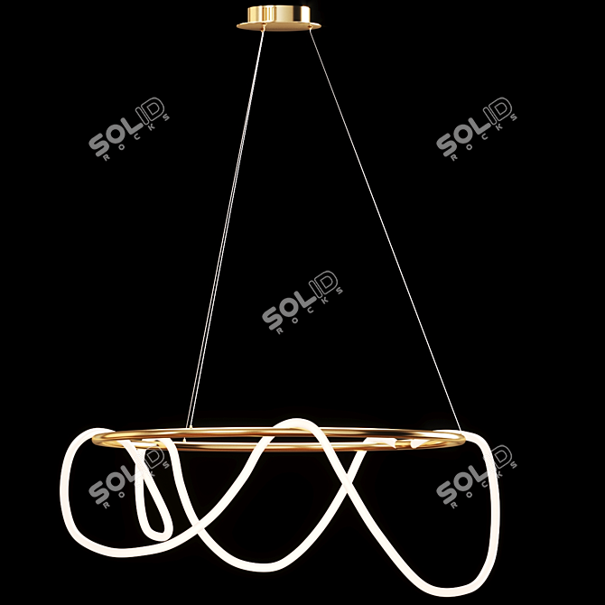 Scandinavian Pendant Lights: Stylish and Versatile 3D model image 4