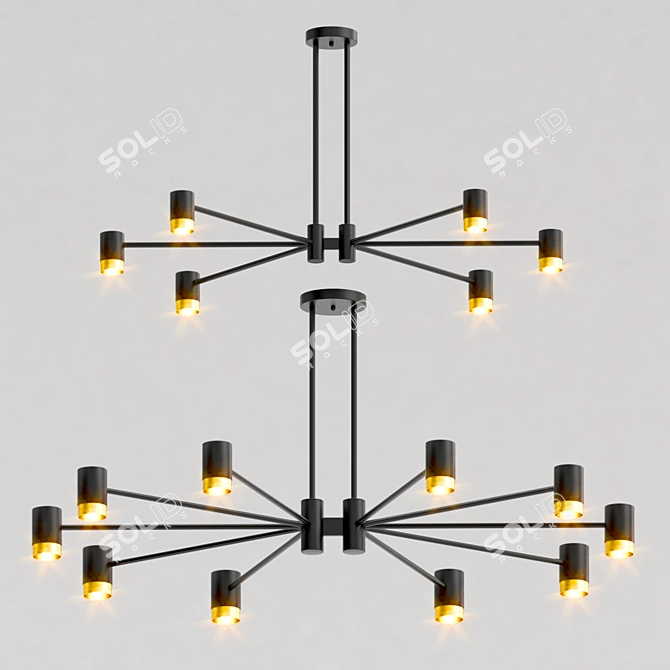 RAGNA Lamp Collection: Stylish Lighting for Modern Spaces 3D model image 1