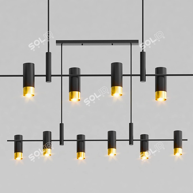 RAGNA Lamp Collection: Stylish Lighting for Modern Spaces 3D model image 2