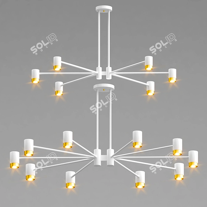 RAGNA Lamp Collection: Stylish Lighting for Modern Spaces 3D model image 3