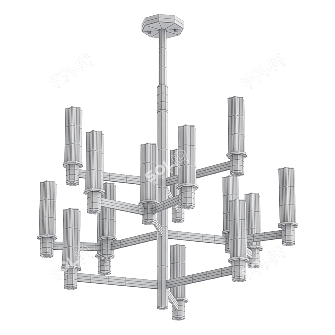 Elegant Sidonia Table Lamp 3D model image 2